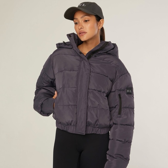 IVL COLLECTIVE - PUFFER JACKET - ODYSSEY GRAY - SIZE MEDIUM - Picture 3 of 7